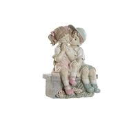 DKD Home Decor Figura decorativa della marca Blu Rosa Resina Bambini (27 x 17,5 x 34,5 cm) (Riferimento: S3019824)