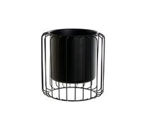 E_0002_S3044401 Dkd Home Decor Vaso DKD Home Decor Nero Metallo 26 x 26 x 26 cm
