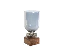 Dkd Home Decor Portacandele Dkd Home Decor 16,5 X 16,5 X 38,5 Cm Cristallo Allum
