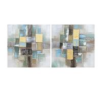 DKD Home Decor Quadro della marca Astratto (60 x 3 x 60 cm) (2 pezzi) (Riferimento: S3018250)