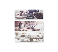 DKD Home Decor Quadro della marca Tela Legno MDF (3 Pezzi) (90 x 2 x 30 cm) (Riferimento: S3018147)