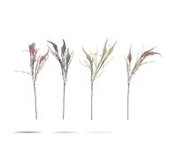 DKD Home Decor Ramilletes della marca Grigio Beige Rosa Marrone Poliestere (11 x 11 x 72 cm) (4 Pezzi) (Riferimento: S3020166)