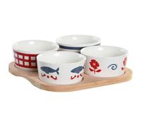 Dkd Home Decor Set Da Aperitivo Dkd Home Decor 19,7 X 19,7 X 1 Cm Naturale Rosso