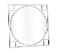 DKD Home Decor Specchio da parete argento vetro acciaio (70 x 2 x 70 cm)