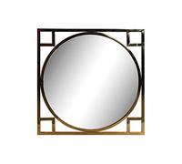 DKD Home Decor Specchio da parete della marca Acciaio Dorato (70 x 2 x 70 cm) (Riferimento: S3022048)