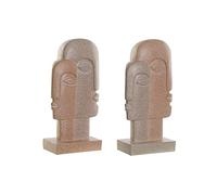 DKD Home Decor Statuetta decorativa della marca Astratto Resina (14 x 8 x 28 cm) (2 Pezzi) (Riferimento: S3019713)