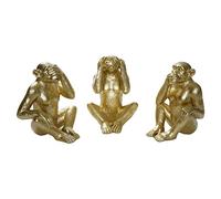 DKD Home Decor Statuetta decorativa della marca Resina (18,5 x 19 x 24,9 cm) (3 pezzi) (Riferimento: S3019684)