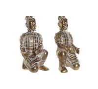 DKD Home Decor Statuetta decorativa della marca resina finitura invecchiata (2 pezzi) (20 x 19 x 42 cm) (Riferimento: S3026928)