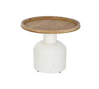 DKD Home Decor Tavolino ausiliario, colore: bianco, standard