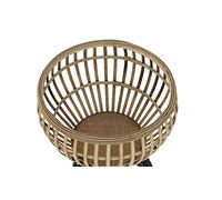 DKD Home Decor Vaso della marca Natural Metal Bambù (33 x 33 x 58 cm) (41 x 41 x 68 cm) (2 pezzi) (Riferimento: S3023950)