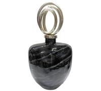 Vaso DKD Home Decor 28 x 14 x 48 cm Cristallo Argentato Nero Alluminio Modern