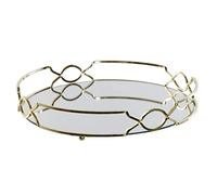 Vassoio per aperitivi DKD Home Decor Specchio Metallo [30 x 30 x 5 cm]