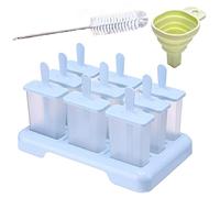 DKDDSSS 11PCS Stampi Ghiaccioli, FormeRiutilizzabili per La Preparazione di Gelato, Sorbetti con Bastoncino