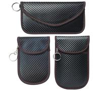 DKDDSSS 3 Pezzi Portachiavi RFID Keyless Schermatura Chiave, Portachiavi Auto Antifurto, Custodia Protettiva per Keyless, Custodia per Chiave Auto, Schermatura Telepass, Telepass Schermatura