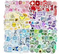 DKDDSSS 300 Pezzi Adesivi, Stickers Aesthetic, Stickers Aesthetic Graffiti Colorati, adesivi impermeabili, per Portatile Cellulare iPad Borracce Skateboard Valigia Tazze Chitarra