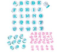 DKDDSSS 36PCS Stampini per Biscotti, Lettere per Pasta di Zucchero, Stampi per Pasta di Zucchero, Lettere Maiuscole e Numero Cake Alphabet Plunger Set, Stampini Alfabeto Cookie Stamp per Torta