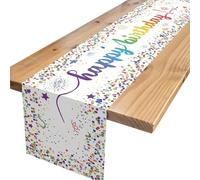 DKDDSSS Compleanno per Bambini Arcobaleno - Ideale per Feste di Compleanno - Tovaglia Festa Compleanno - Tovaglie Arcobaleno a Tema Compleanno
