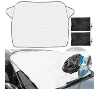 DKDDSSS Copertura Parabrezza Auto, Copri Parabrezza per Auto Inverno, Copri Parabrezza, Protezione Parabrezza Antighiaccio, Telo Auto Esterno Antigrandine con Copertura dello specchietto retrovisore