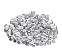 DKEKE 100pcs Acciaio Alluminio Dadi for Rivetti filettati Kit Rivet Dado Inserti Rivnut Nutsert M4 M5 M6 M8 Misto Insieme del corredo di Riparazione di Strumenti DKEKE