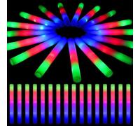 DkevEu 102 bastoncini luminosi a LED in schiuma, 3 modalità di illuminazione, asta luminosa a LED per feste e matrimoni, adatti ai bambini