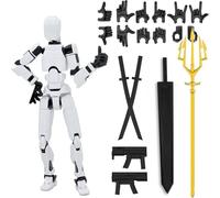 DKIIL NOIYB Figura d'azione T13, già montata, Action Figure 3D, Titan 13, action figure con 6 armi, 6 paia di mani, Lucky 13 action figure mobili, S13 Figure Desktop Decoration (A7)