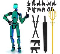 DKIIL NOIYB Figura d'azione T13, già montata, Action Figure 3D, Titan 13, action figure con 6 armi, 6 paia di mani, Lucky 13 action figure mobili, S13 Figure Desktop Decoration (A4)
