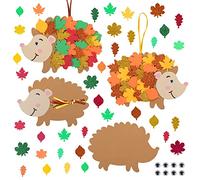 DKINY - Kit di 12 pezzi per la creazione di ricci a foglia e bastone, in schiuma EVA, per progetti artistici e creativi, per bambini e bambini, per feste di gruppo, decorazioni da appendere