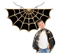 DKINY Mantello Ragno Bambini Nero, 70cm, Costume Cosplay Halloween Carnevale Bambini Festa di Compleanno Festa in Maschera, Include 1 Cerchietto per Capelli e 1 Mantello, Età 3-8 Anni