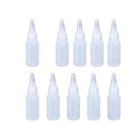 DKJAHSEK 2/5/10 pezzi 30/60/100/120ML bottiglia da spremere for salsa contenitore in plastica riutilizzabile con tappo for for colla cucina(10pcs of 30ML)