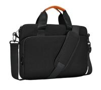DKJAHSEK Borsa Computer Borsa a tracolla for computer portatile Borsa a mano Valigetta impermeabile Uomo Donna 13 14 15.6 16 17 pollici Borse(Black,12-14.2 inch)