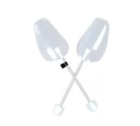 DKJAHSEK Forma Scarpe Uomo 1 paio pratico supporto for barella for scarpe for barella for albero modellante for scarpe a 2 vie for donna nera con lunghezza regolabile in plastica pratica(White L)