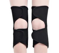 DKJAHSEK Ginocchiere con for mantenere le gambe calde e fredde in autunno inverno, integrate for il ciclismo per danza, yoga, sport(Black M)