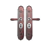 DKJAHSEK Hardware for serratura for porta in bronzo rosso Pannello in lega di alluminio Maniglia for domestica Ampliare l'hardware della per camere da letto, bagni(2switch-right-5cm)