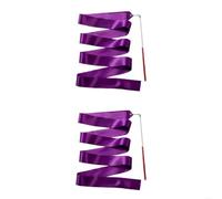 DKJAHSEK Nastro Ginnastica Ritmica 200 cm di Nastri Lunghi for Ginnastica Ritmica for Danza Artistica e Ginnastica(for Purple)