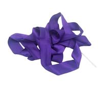 DKJAHSEK Nastro Ginnastica Ritmica Nastro da Danza 4M, Striscia, Ginnastica Ritmica, Balletto, Streamer, Asta Girevole, Bastone, Nastri Colorati for Ginnastica Fitness(Purple)