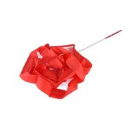 DKJAHSEK Nastro Ginnastica Ritmica Nastro da Danza colorato da 4 m, for Ginnastica Ritmica, Arte, Danza, filante, Asta Girevole, Bastone, Balletto, for Allenamento(Red)