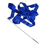 DKJAHSEK Nastro Ginnastica Ritmica Nastro da Danza colorato da 4 m, for Ginnastica Ritmica, Arte, Danza, filante, Asta Girevole, Bastone, Balletto, for Allenamento(Blue)