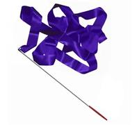 DKJAHSEK Nastro Ginnastica Ritmica Nastro da Danza colorato da 4 m, for Ginnastica Ritmica, Arte, Danza, filante, Asta Girevole, Bastone, Balletto, for Allenamento(Purple)