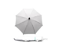 DKJAHSEK Ombrello magico di medie dimensioni (40,5 cm lunghezza) in 10 colori, dispositivo for trucchi magici, in seta, for ombrelli, oggetti scena for magia, accessorio per viaggiare(WHITE)