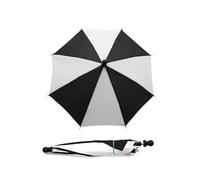 DKJAHSEK Ombrello magico di medie dimensioni (40,5 cm lunghezza) in 10 colori, dispositivo for trucchi magici, in seta, for ombrelli, oggetti scena for magia, accessorio per viaggiare(BLACK-WHITE)