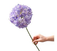 DKJAHSEK Ortensie 1/2 Pz 75 cm Seta Artificiale Fiori di Ortensia Wedding Bouquet Da Sposa for La Decorazione Della Stanza di Casa FAI DA TE Corona Accessori(Purple,2Pcs)