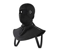 DKJAHSEK Passamontagna invernale Copri viso unisex Maschere da sci antivento for il freddo Cappuccio in tessuto elastico Attrezzatura neve for uomo Donna Scaldacollo(Black Basic Thin)