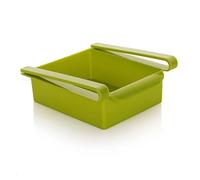 DKJAHSEK Scatola portaoggetti for frigorifero da cucina Cassetto scorrevole for Trasparente Organizer for congelatore Scaffale for Salvaspazio Accessori(Green)