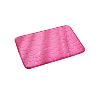 DKJAHSEK Super Absorbent Bath Mat Non Slip Rugs Bathroom Carpets Soft Floor Bedroom Toilet Shower rug Home Decor Tappetino Antiscivolo Doccia per Il Bagno e Il SOG(Rose Red)