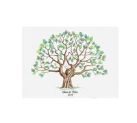 DKJAHSEK Tree di Impronta Digitale Laurea del Libro degli Ospiti del Matrimonio con Albero delle Impronte digitali for la Festa di Compleanno di Anniversario