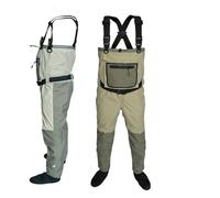 DKJAHSEK Waders Pesca Pesca a Mosca Bambini e Adulti Trampolieri Piede in Neoprene for Uomo Caccia alla zattera Ad Asciugatura Rapida Impermeabile e Traspirante(P2 XL)
