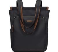 DKJAHSEK Zaino da donna convertibile, borsa a tracolla, zaino estetico con scomparto for laptop, tasca segreta, grande 15,6 pollici per Scuola D'affari Casual(Black(32x40x13cm))