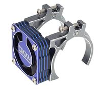 DKKY - Ventola di raffreddamento per motore RC, 40-43 mm, regolabile, per Arrma Axial Traxxas 1/8 1/10 RC Crawler Car 4274 4068 4268 con motore da 42 mm (blu titanio)