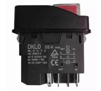 DKLD DZ-6 DZ-6-2 Interruttori a pulsante di avviamento elettromagnetico con coperchio Pulsante di avvio e arresto impermeabile for macchine(DZ-6)