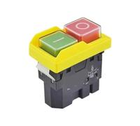 DKLD DZ04 4 pin 250 V CA 8 (6) A Interruttori a pulsante elettromagnetici impermeabili ON OFF Interruttore di avvio/arresto for la rettificatrice
